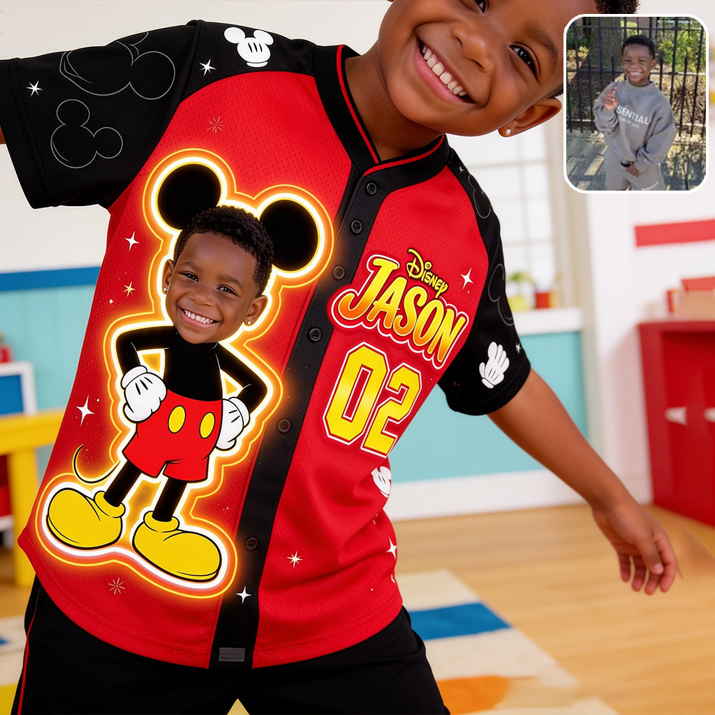 Magical Friends - Personalized Mouse Baseball Jersey