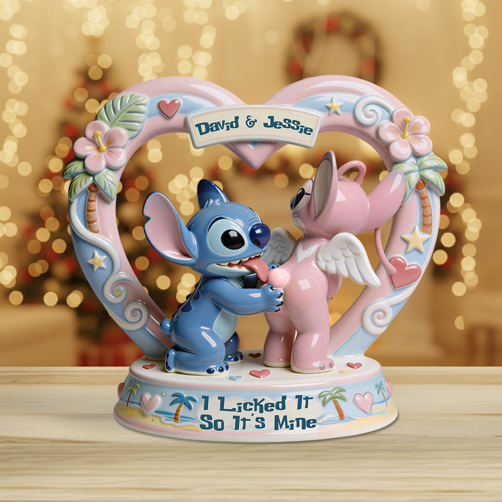 I Licked It So It's Mine - Personalized Ohana Custom Shaped Acrylic Plaque