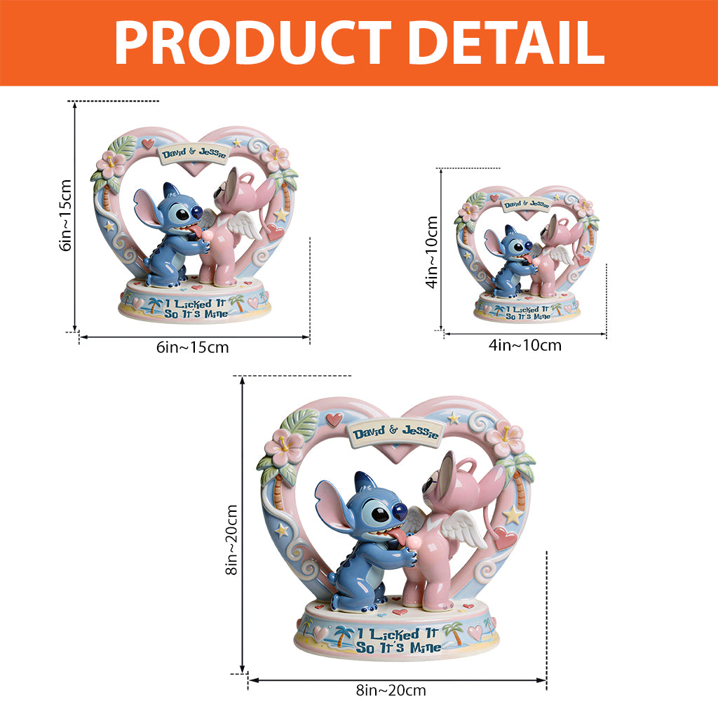 I Licked It So It's Mine - Personalized Ohana Custom Shaped Acrylic Plaque