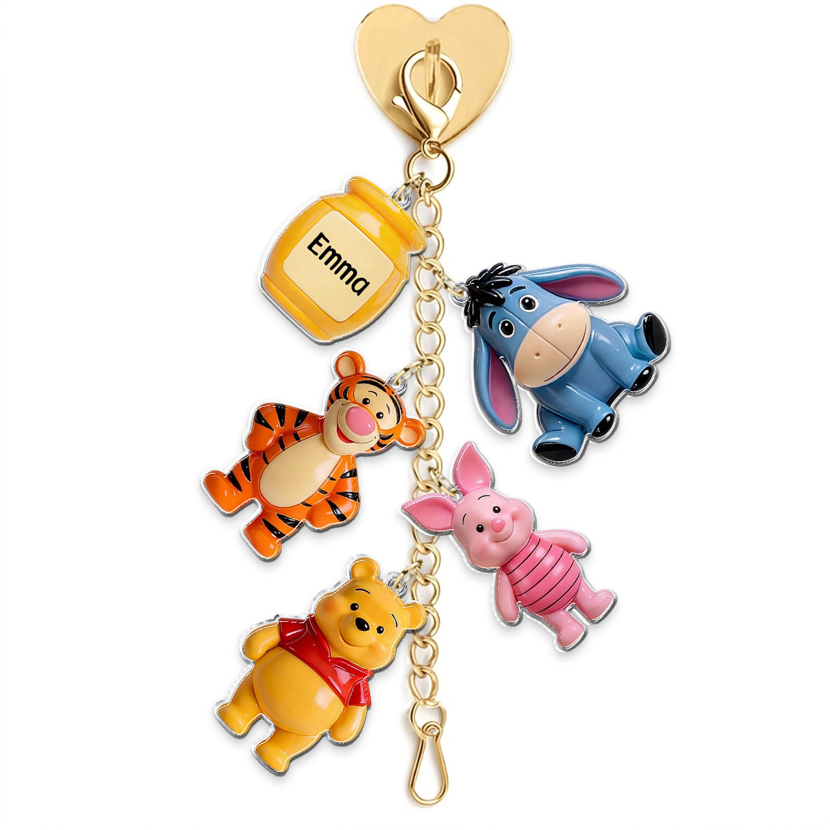 Friends - Personalized Yellow Bear Dangling Charms
