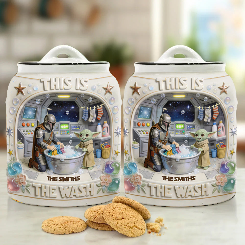 This Is The Wash - Personalized The Force Cookie Jar
