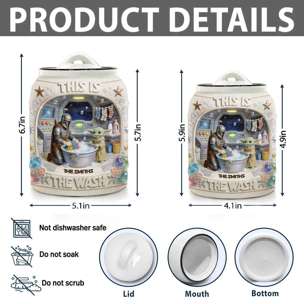 This Is The Wash - Personalized The Force Cookie Jar