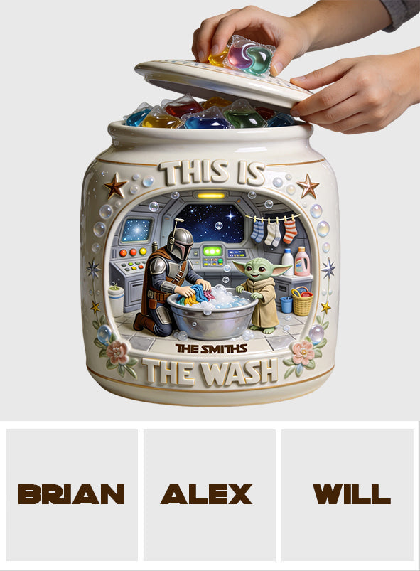 This Is The Wash - Personalized The Force Cookie Jar
