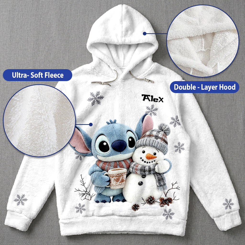 Merry Christmas - Personalized Ohana Fleece Hoodie
