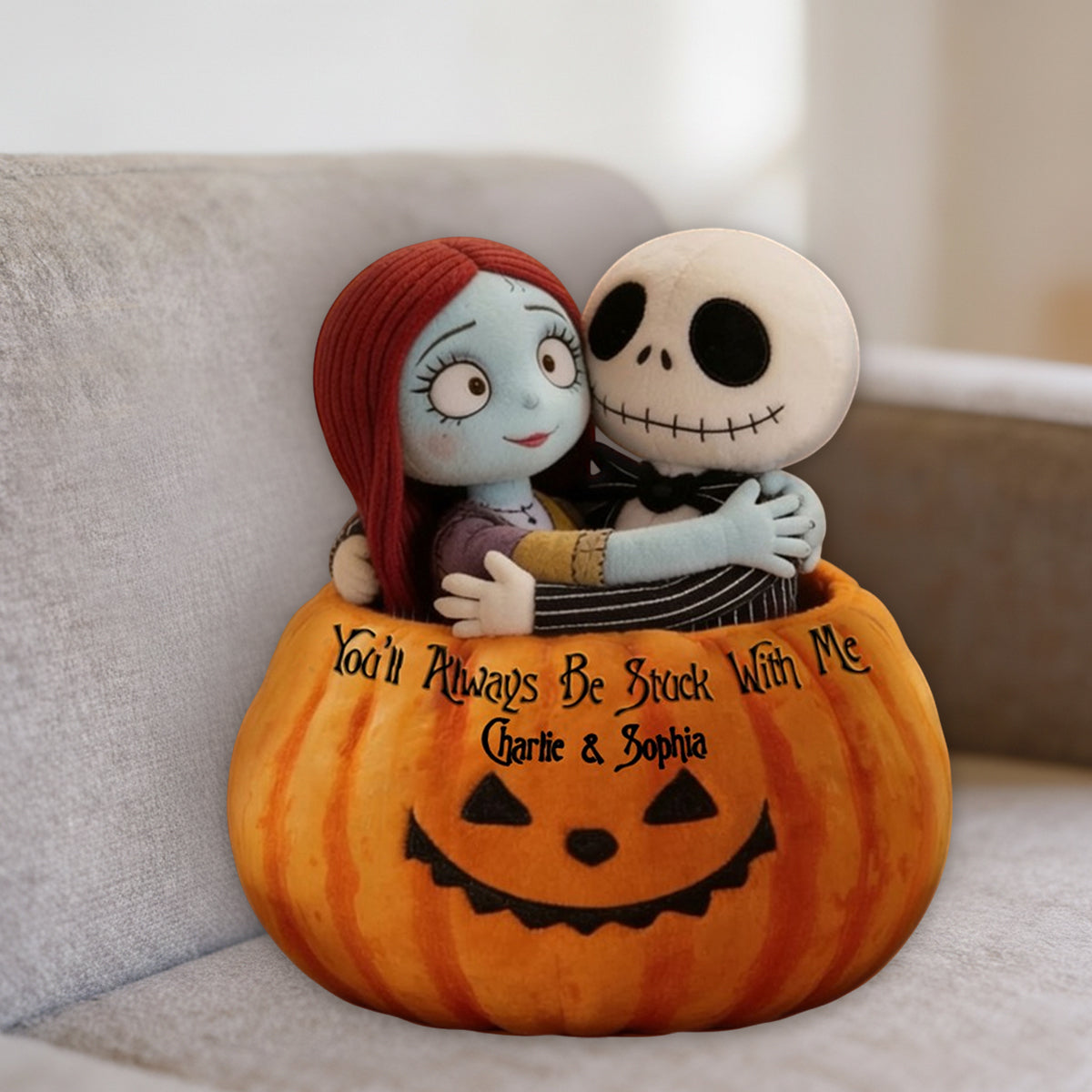 Nightmare Couple Fans Gift - Personalized Nightmare Premium Faux Fur Pillow