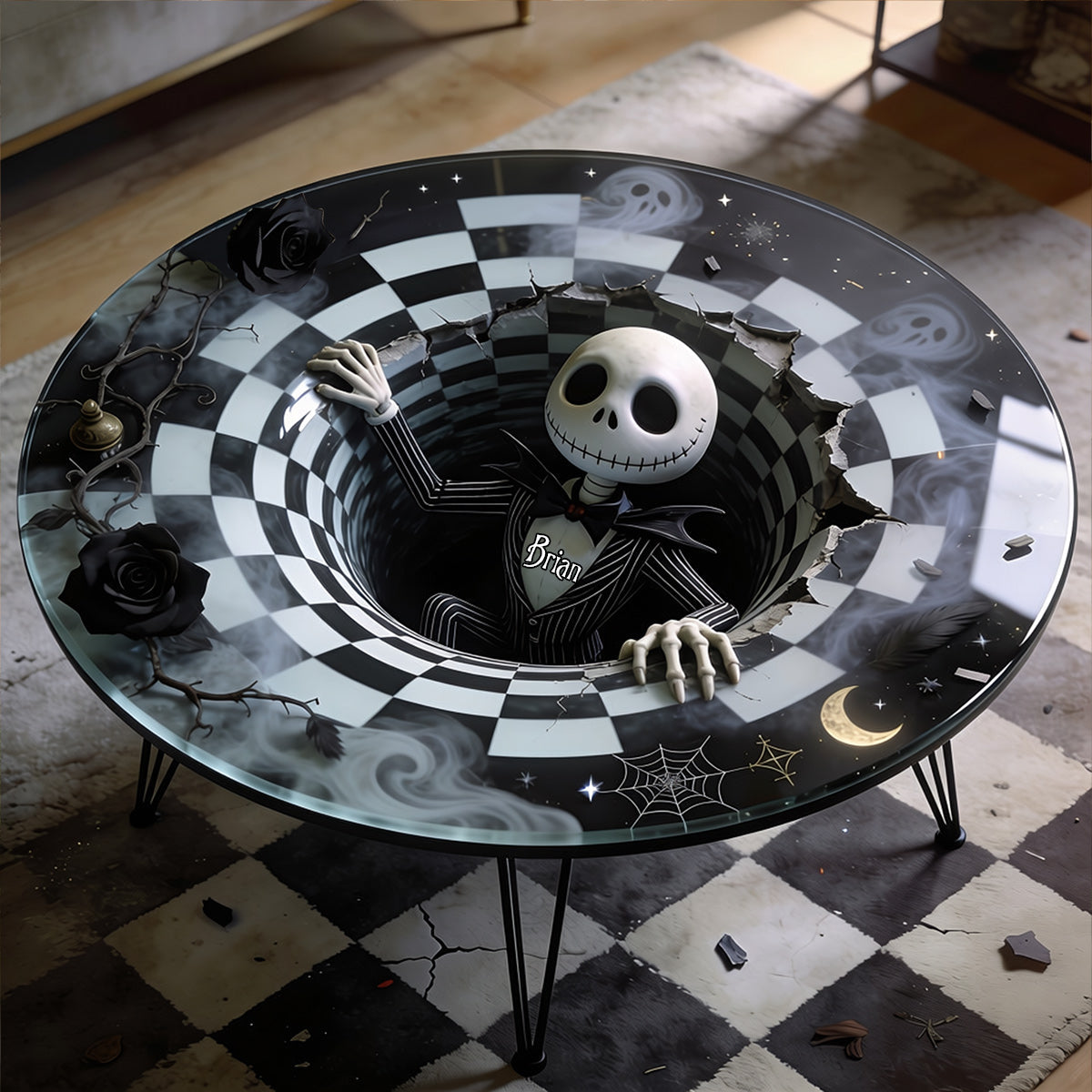 Hello Darkness - Personalized Nightmare Table Custom Shape