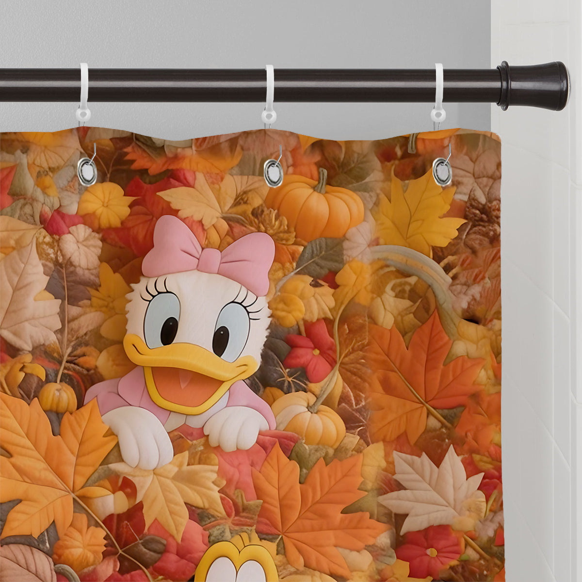 Mouse & Friends Fall Autumn House Decoration - Personalized Mouse Blackout Window Curtain/ Drapes Set