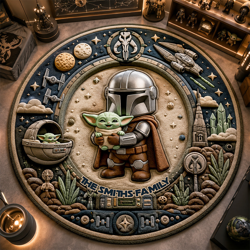 This Is The Way - Personalized The Force Non-Slip Tufted Rug