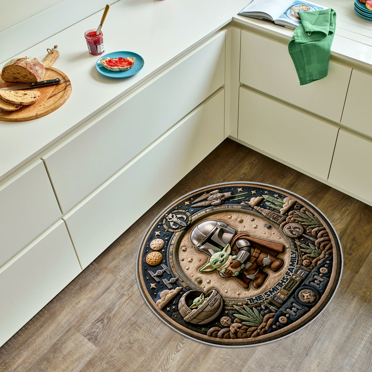 This Is The Way - Personalized The Force Non-Slip Tufted Rug