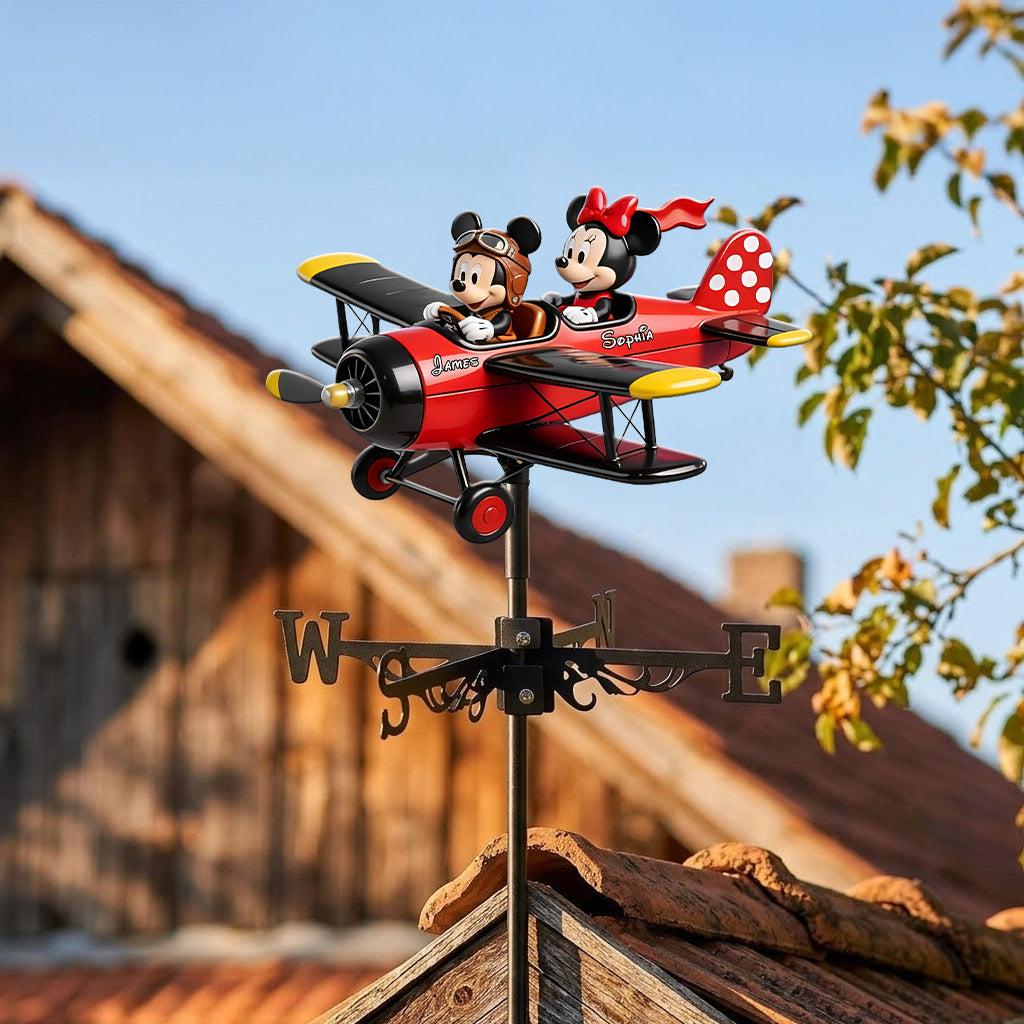 Mouse Couple - Personalized Mouse Weather Vane