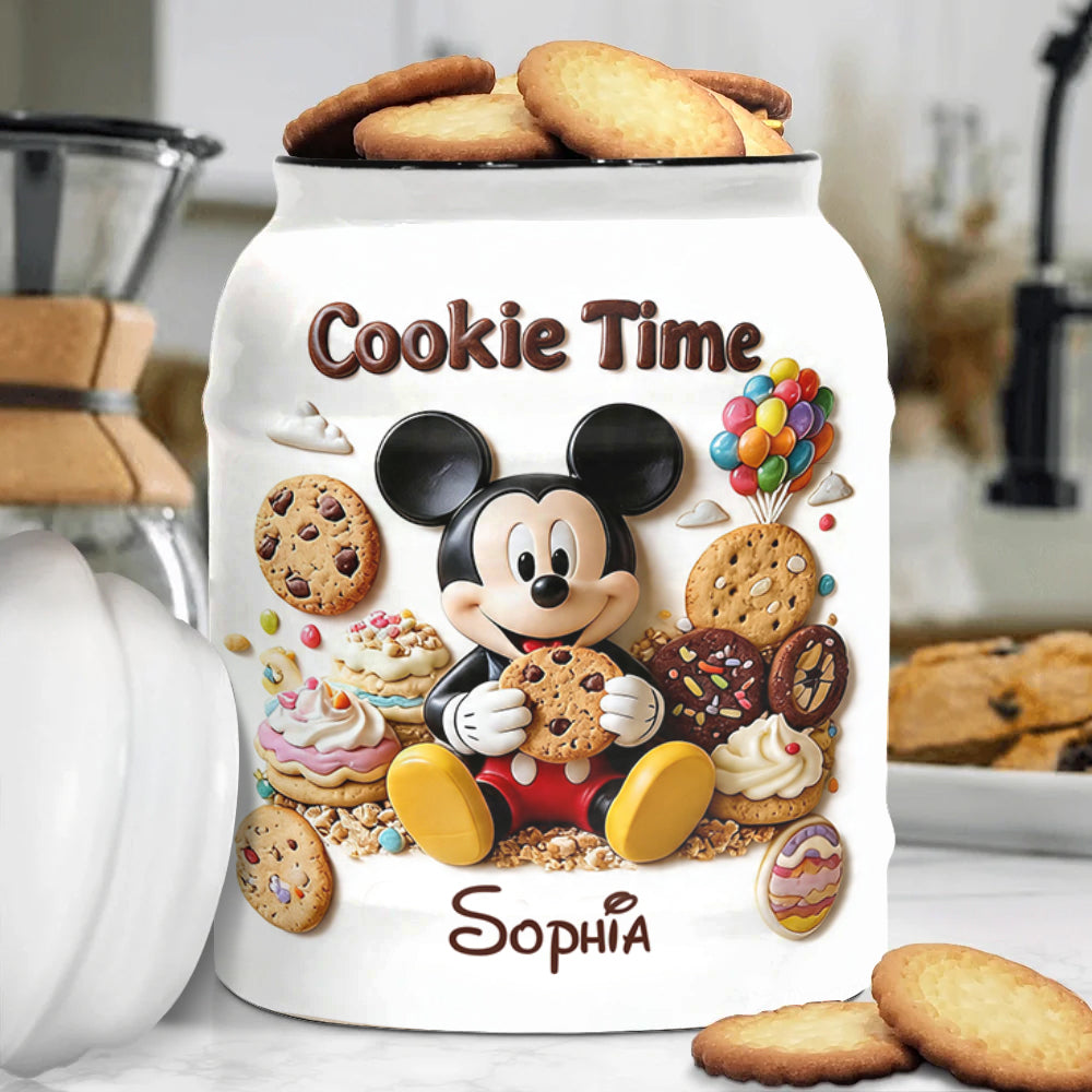 Cookie Time - Personalized Mouse Cookie Jar