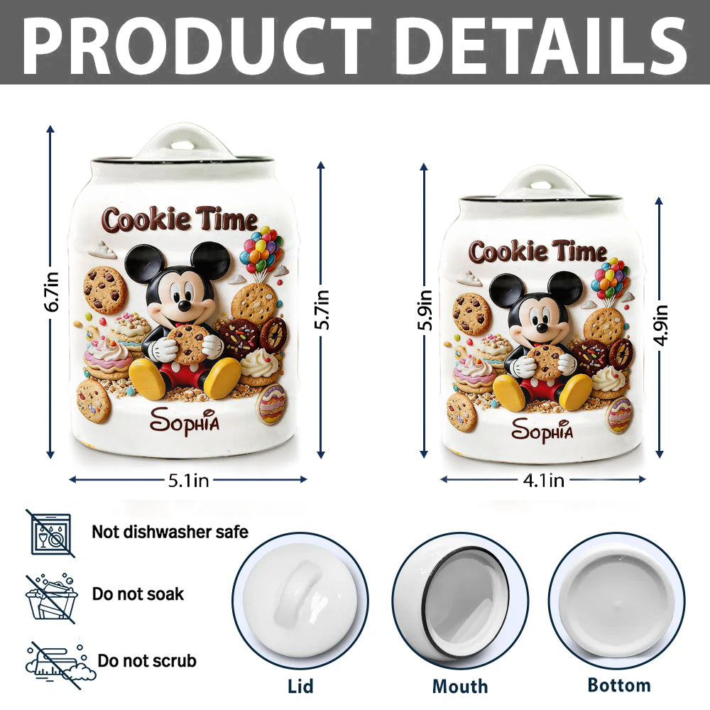 Cookie Time - Personalized Mouse Cookie Jar