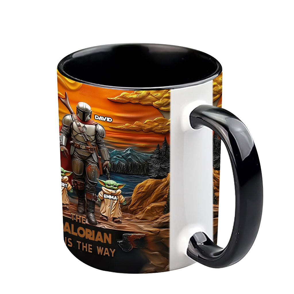 Best Dad Gift For Dad, Uncle, Grandpa,... - Personalized The Force Accent Mug
