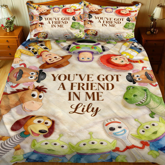 You Got A Friend In Me - Personalized Movie For Kids Quilt Set