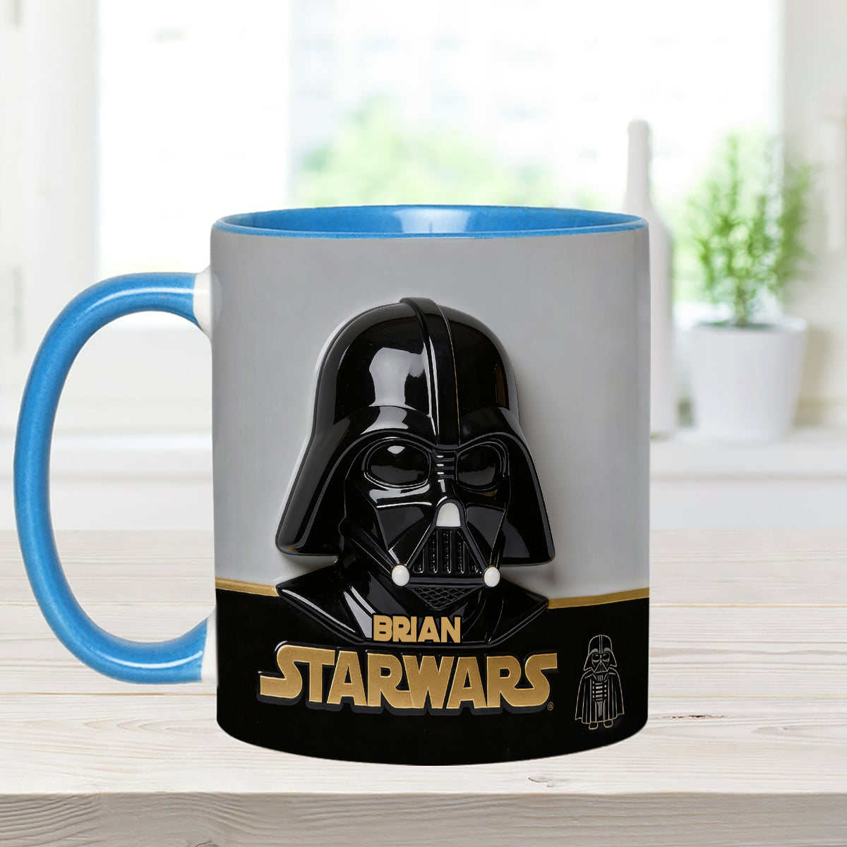 Join The Dark Side - Personalized The Force Set Accent Mug with Acrylic Stirrers