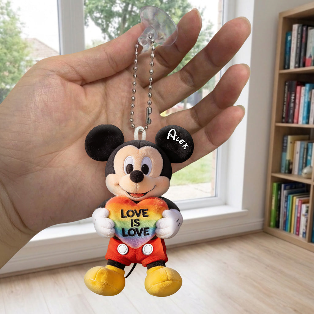 Love Is Love - Personalized LGBT Support Plush Keychain