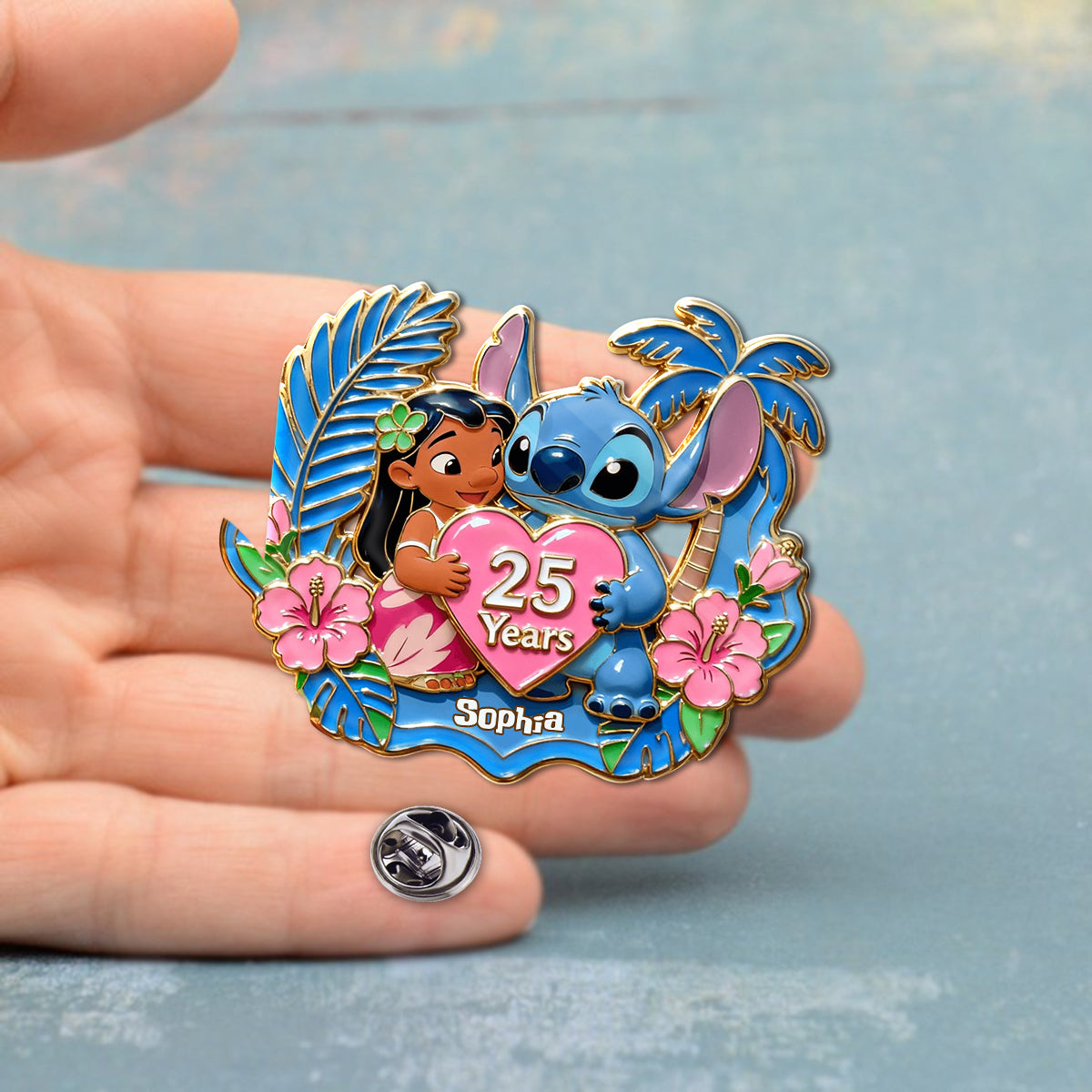 25th Anniversary - Personalized Ohana Pin