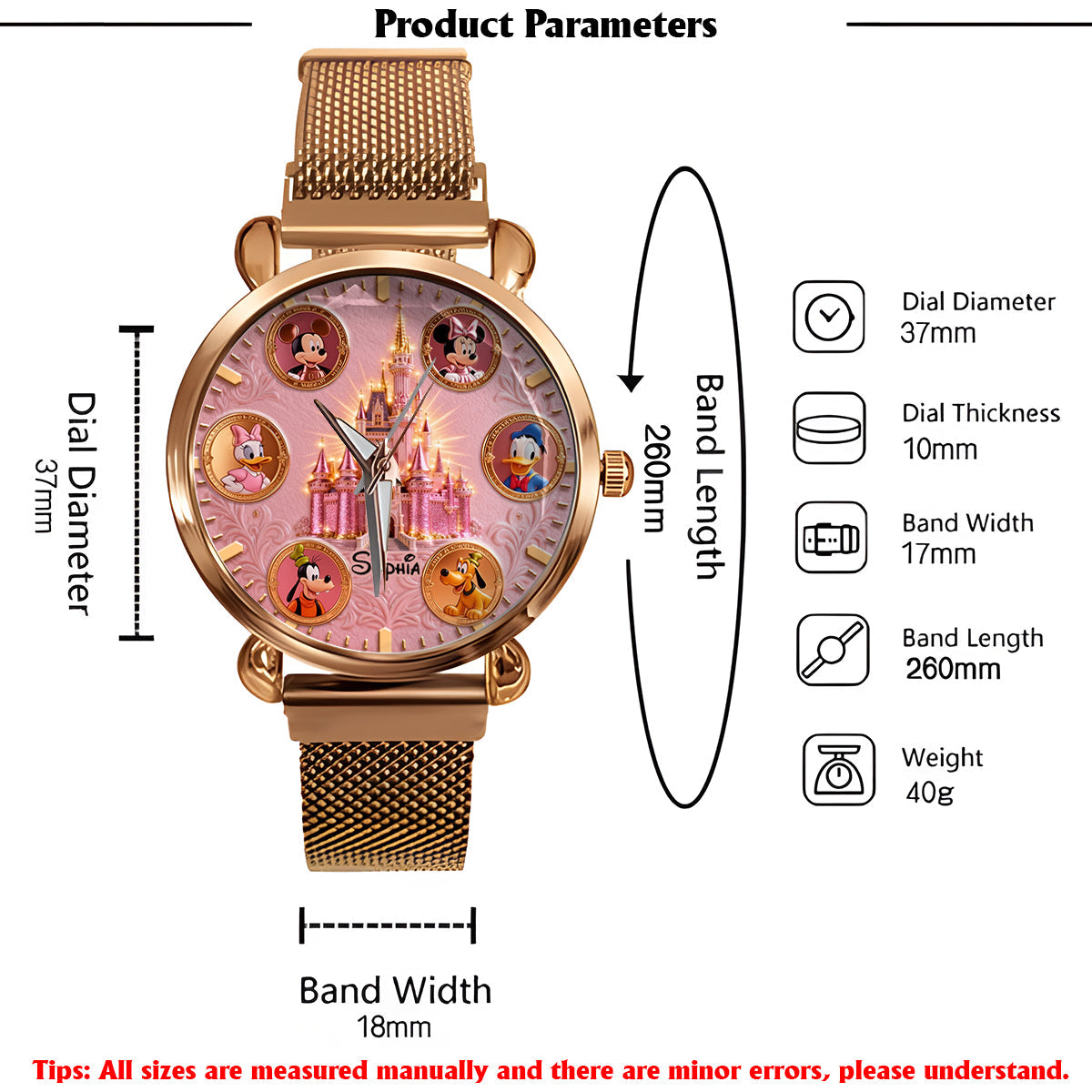 The Magical Castle - Personalized Mouse Women Hand Watch
