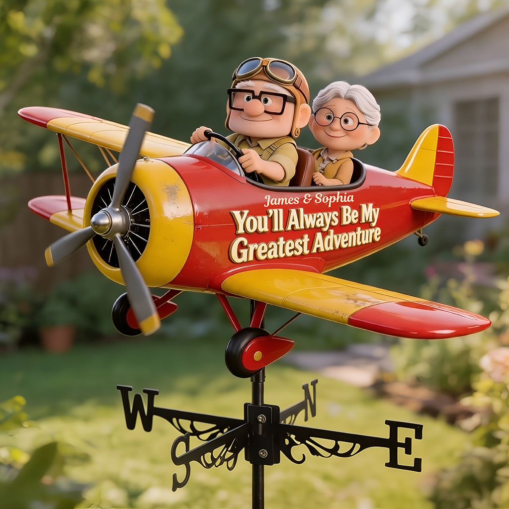 My Greatest Adventure - Personalized Up Movie Couple Weather Vane