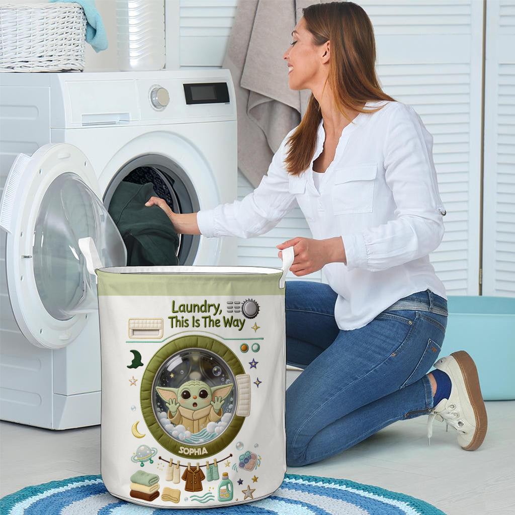 This Is The Way Cute Green Baby - Personalized The Force Storage Basket