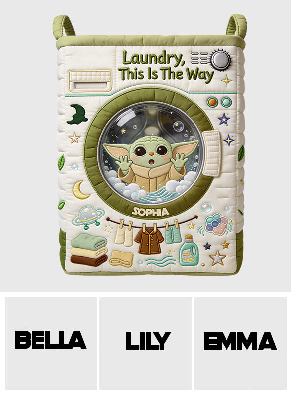 This Is The Way Cute Green Baby - Personalized The Force Storage Basket