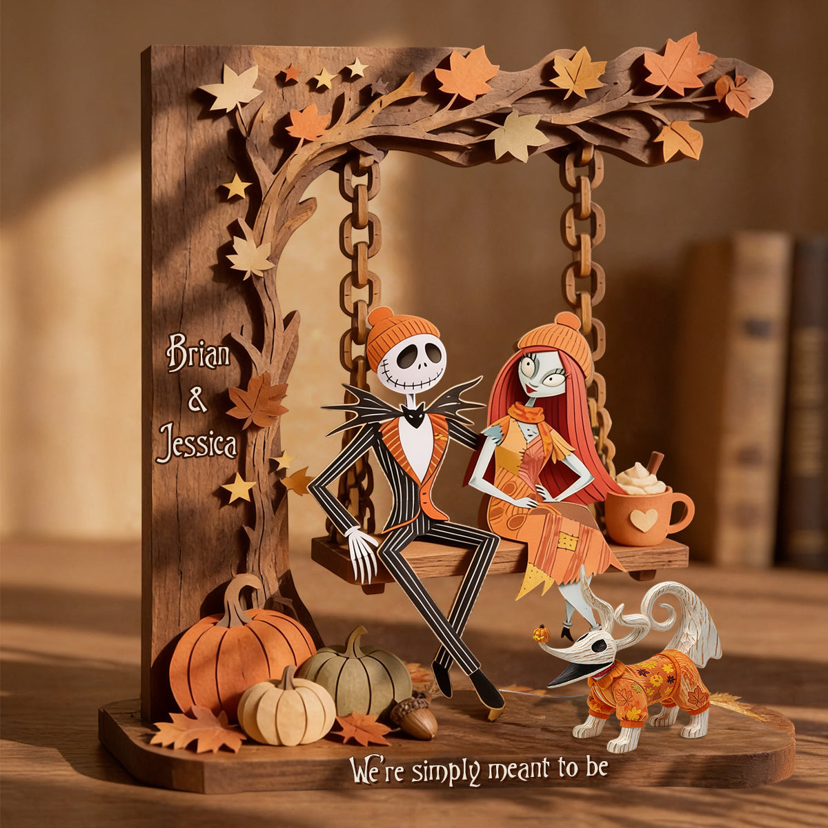Nightmare Christmas Fans Gift - Personalized Nightmare 2 Layered Wood Sign / Wood Plaque
