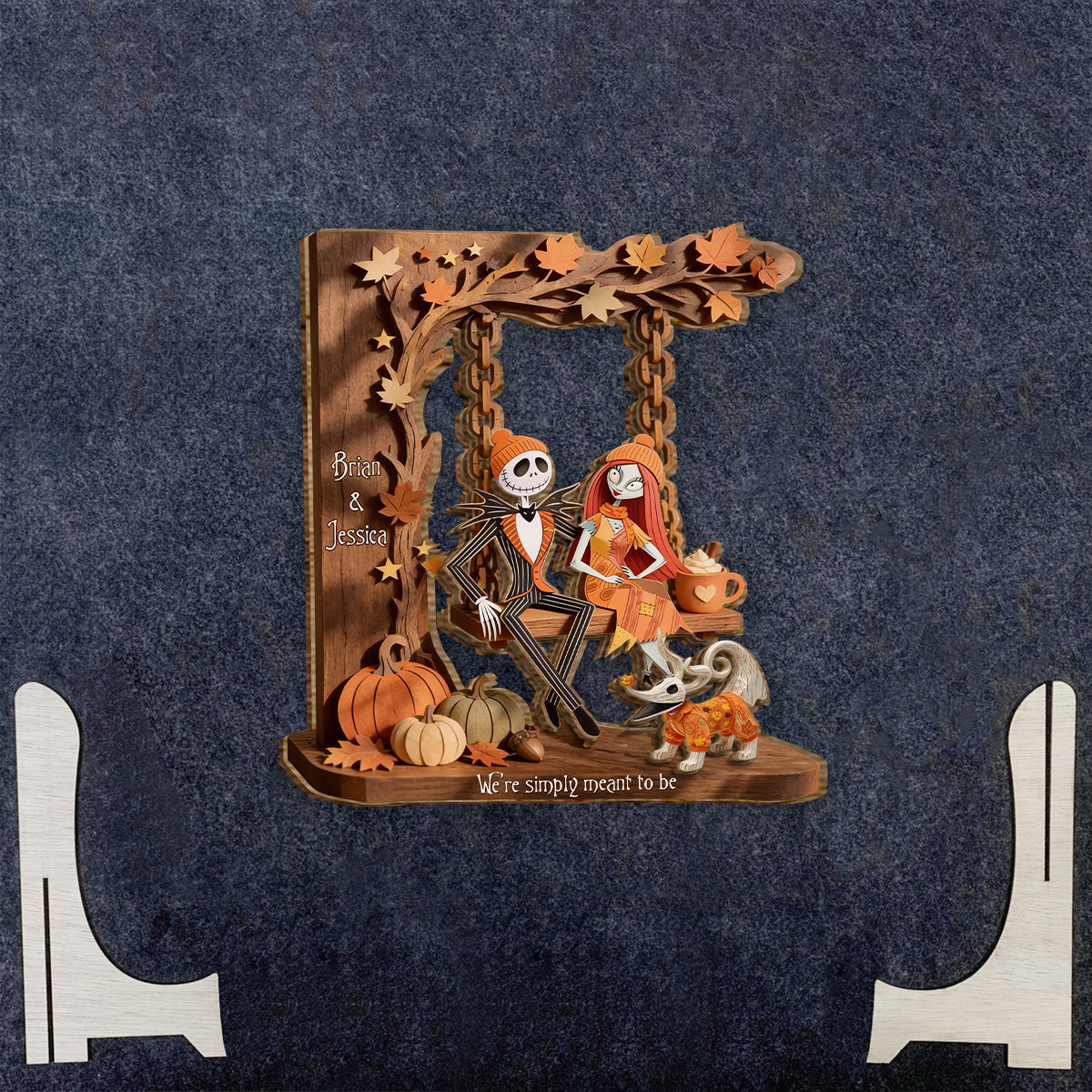 Nightmare Christmas Fans Gift - Personalized Nightmare 2 Layered Wood Sign / Wood Plaque