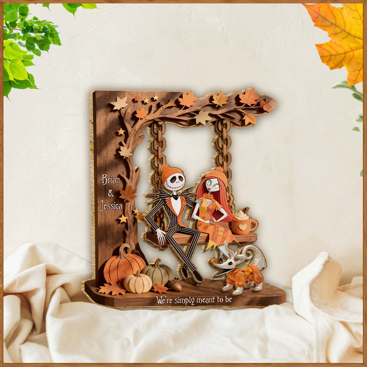 Nightmare Christmas Fans Gift - Personalized Nightmare 2 Layered Wood Sign / Wood Plaque