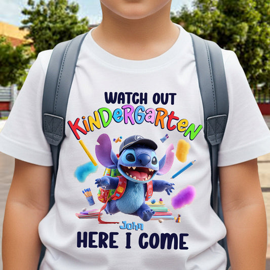 Watch Out Kindergarten Here I Come - Personalized Kid T-shirt And Hoodie