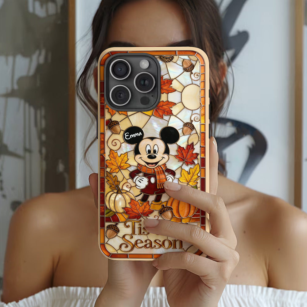 Autumn Cartoon Character - Personalized Mouse Full Print Phone Case