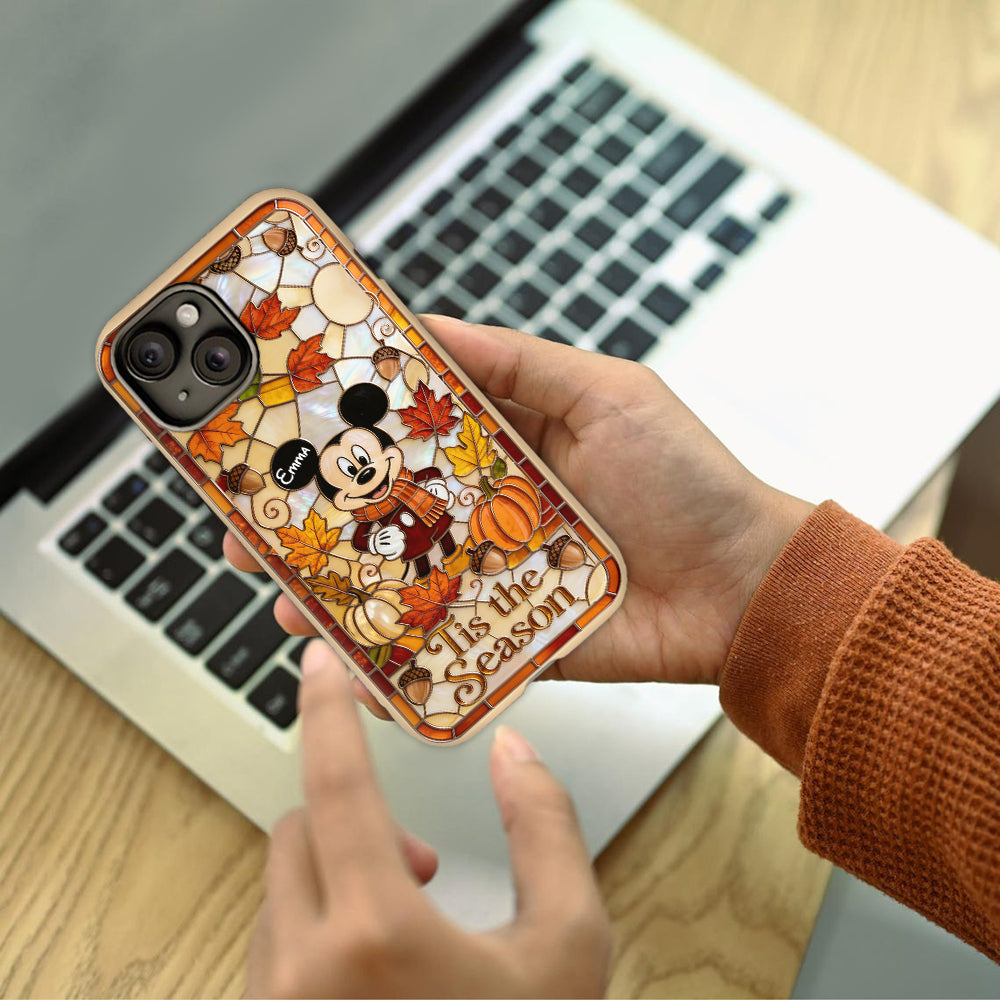 Autumn Cartoon Character - Personalized Mouse Full Print Phone Case