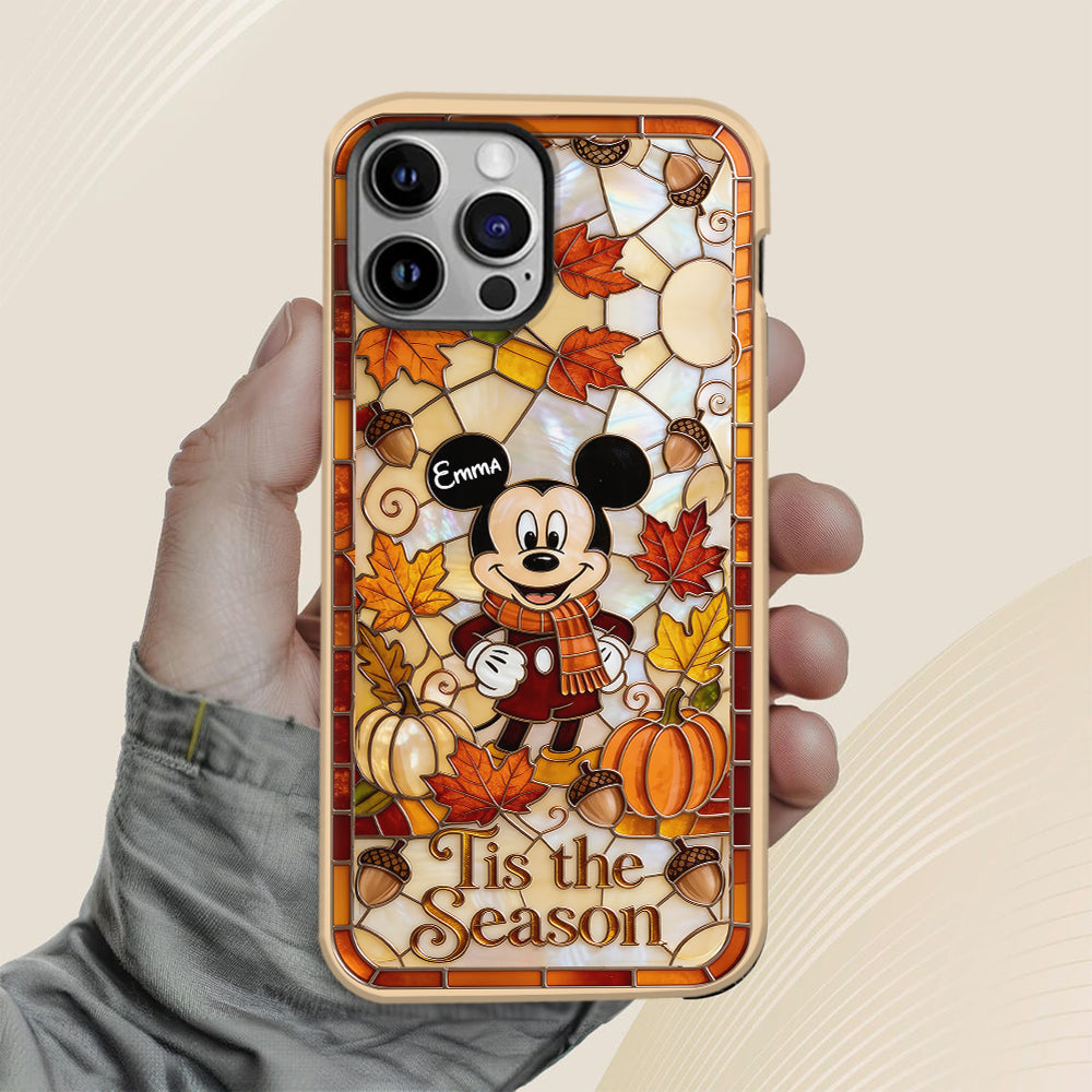 Autumn Cartoon Character - Personalized Mouse Full Print Phone Case