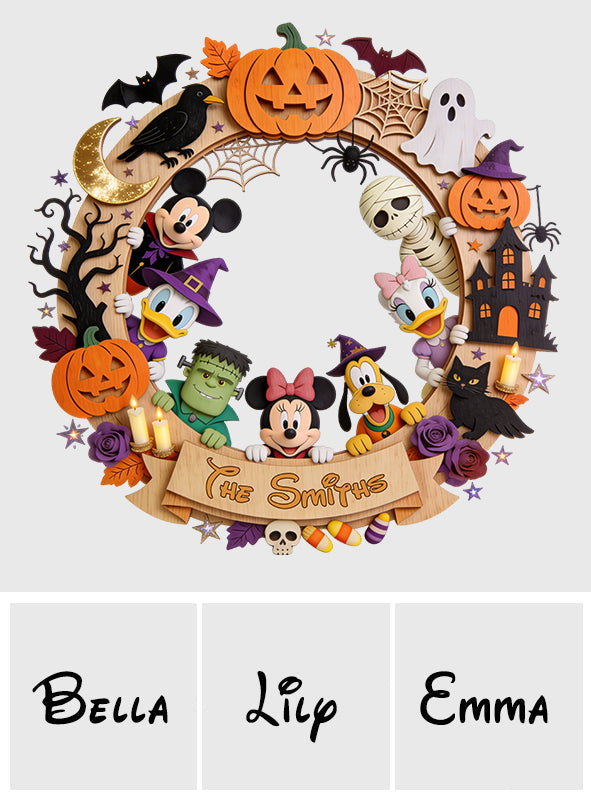Happy Halloween - Personalized Mouse Custom Shaped Wood Sign