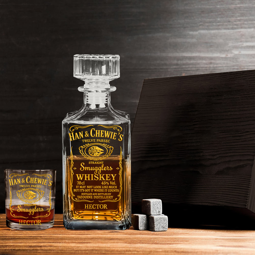 Twelve Parsec - Personalized The Force Whiskey Decanter Set