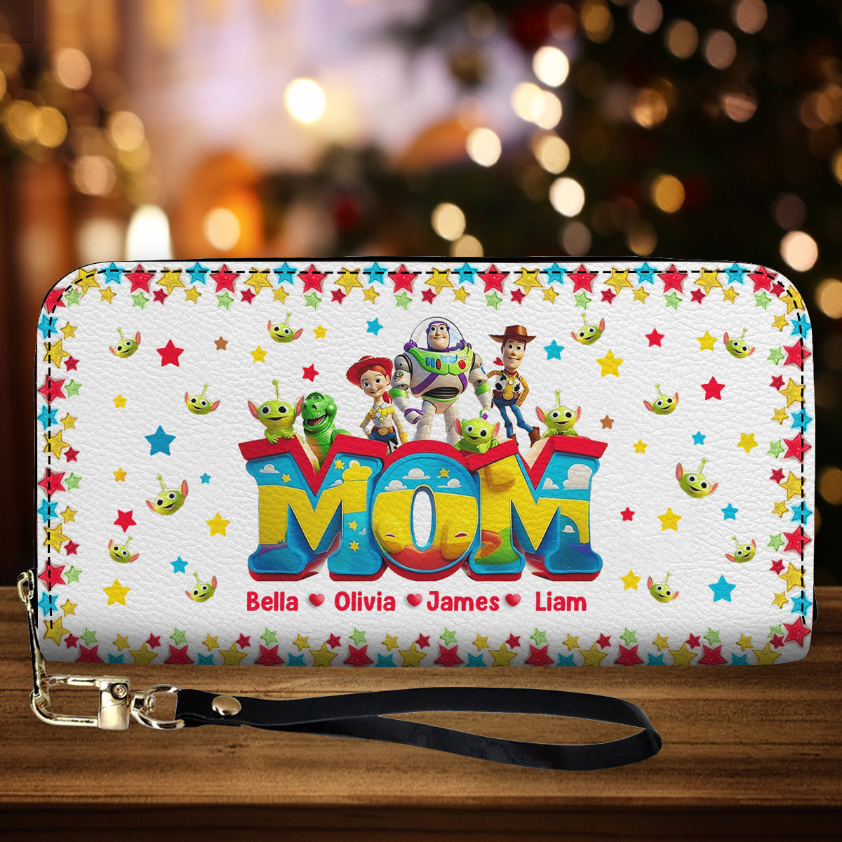 Mom Story - Personalized Leather Long Wallet