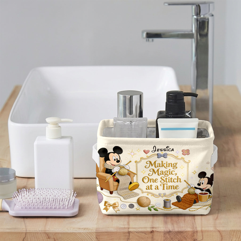 Making Magic - Personalized Mouse Rectangle Storage Basket