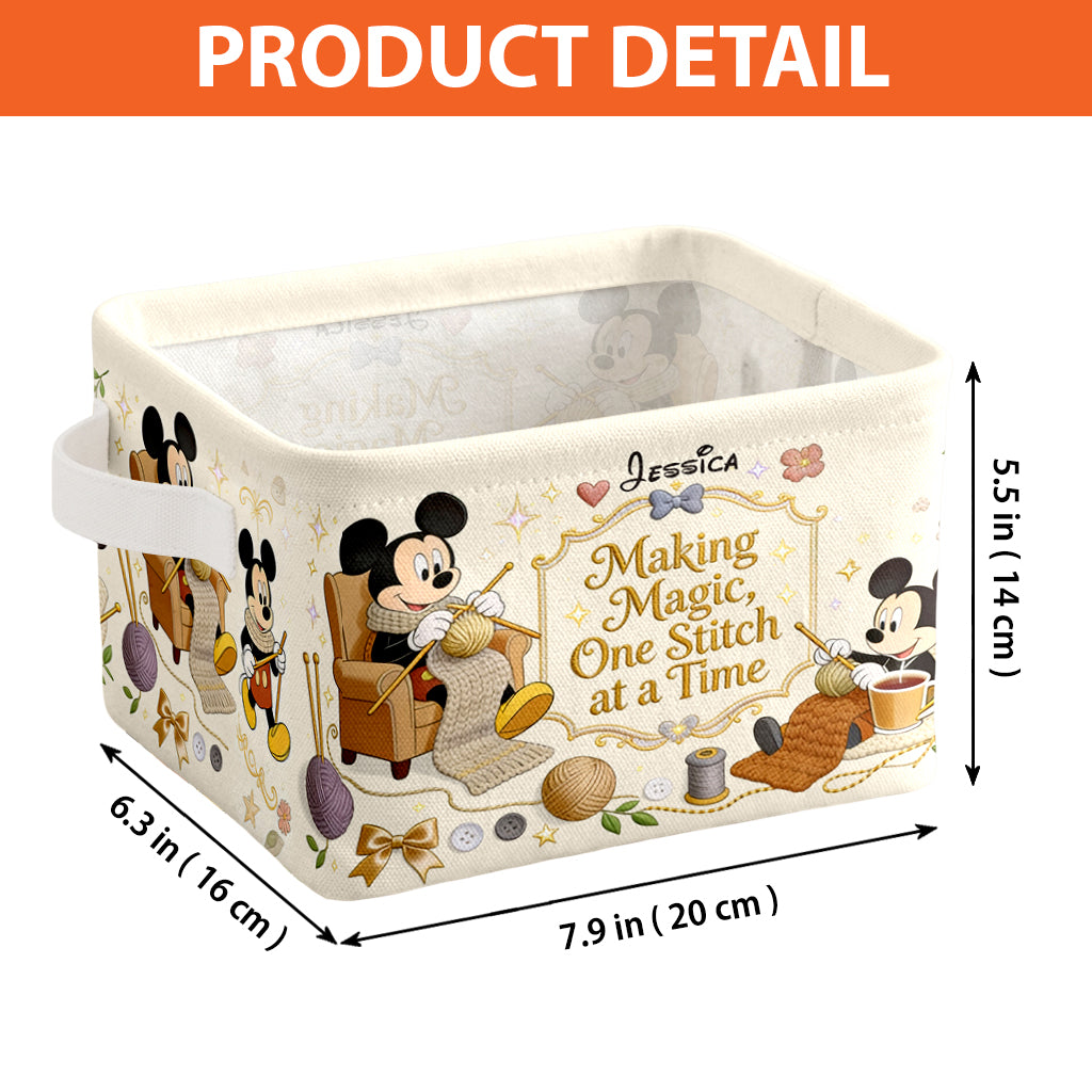 Making Magic - Personalized Mouse Rectangle Storage Basket