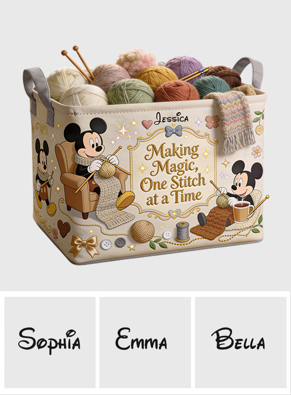 Making Magic - Personalized Mouse Rectangle Storage Basket