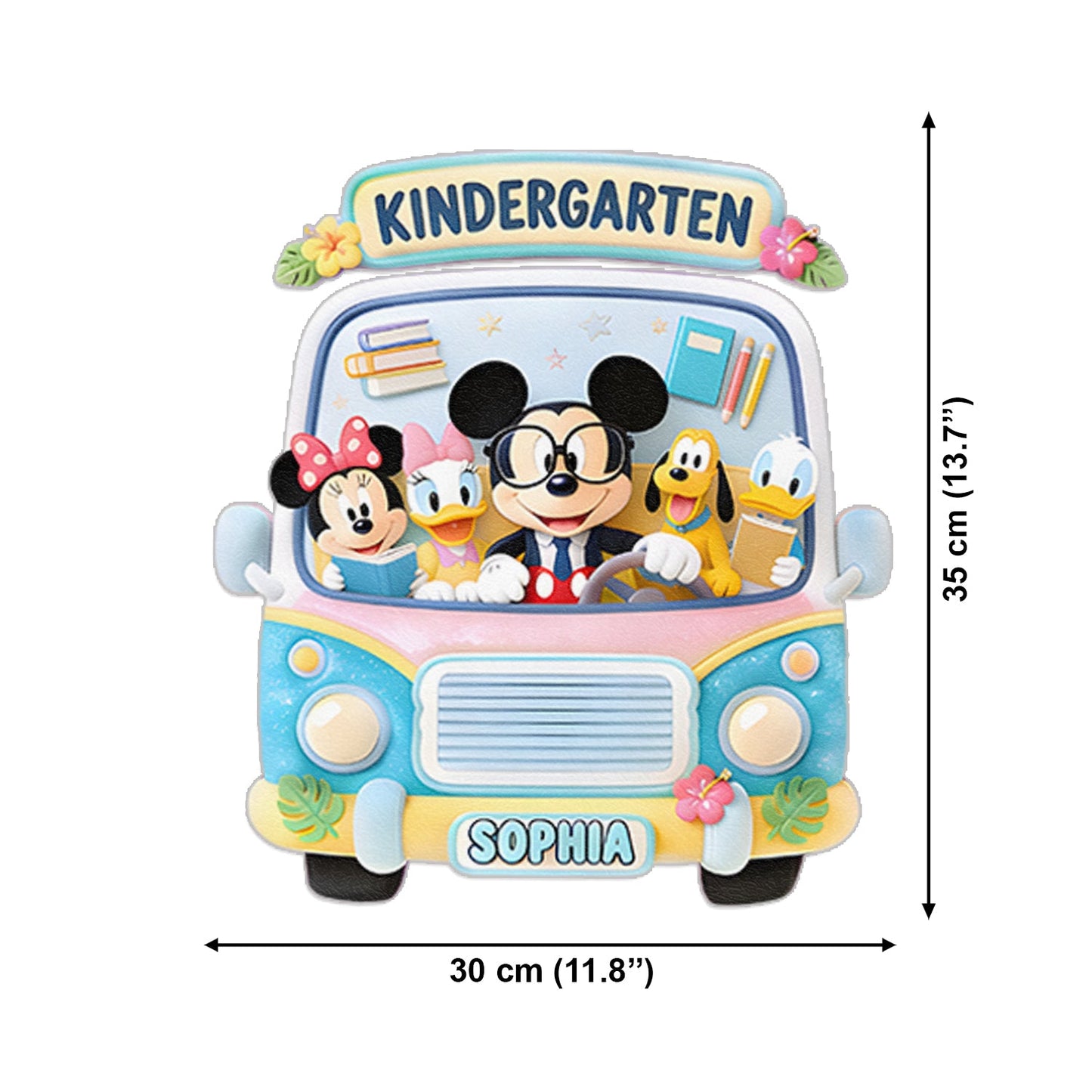 Back To School Gift - Personalized Kid Changeable Leather Patch Backpack