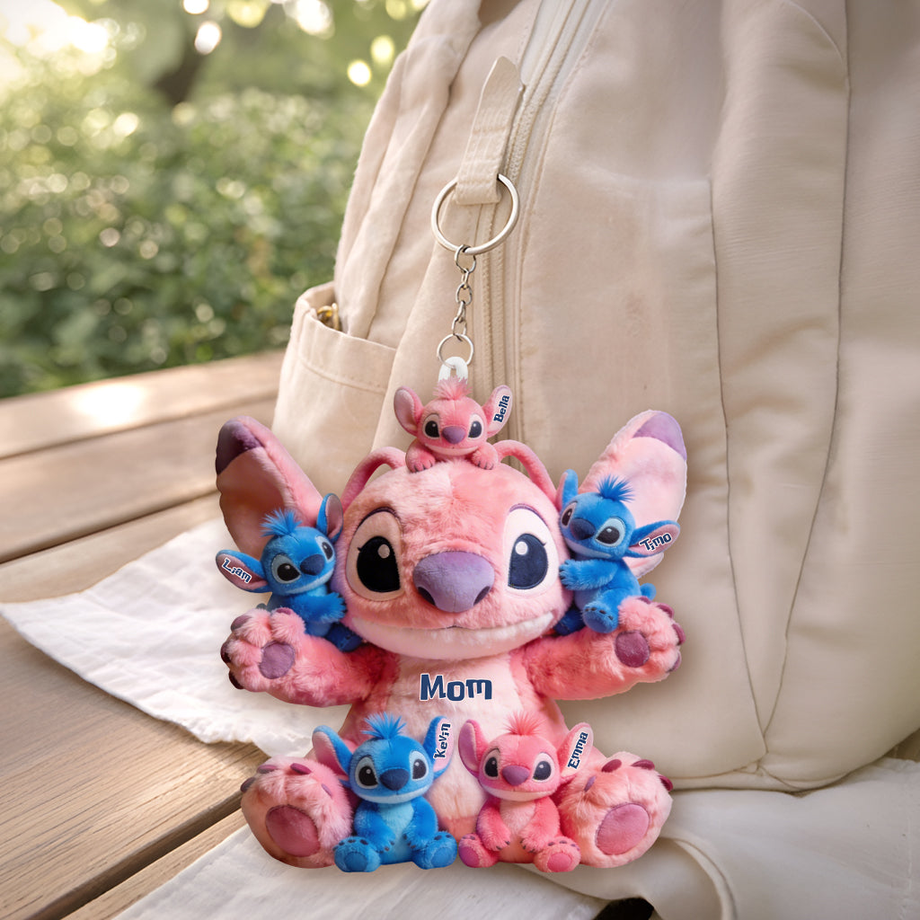 Blue Mama - Personalized Ohana Plush Keychain