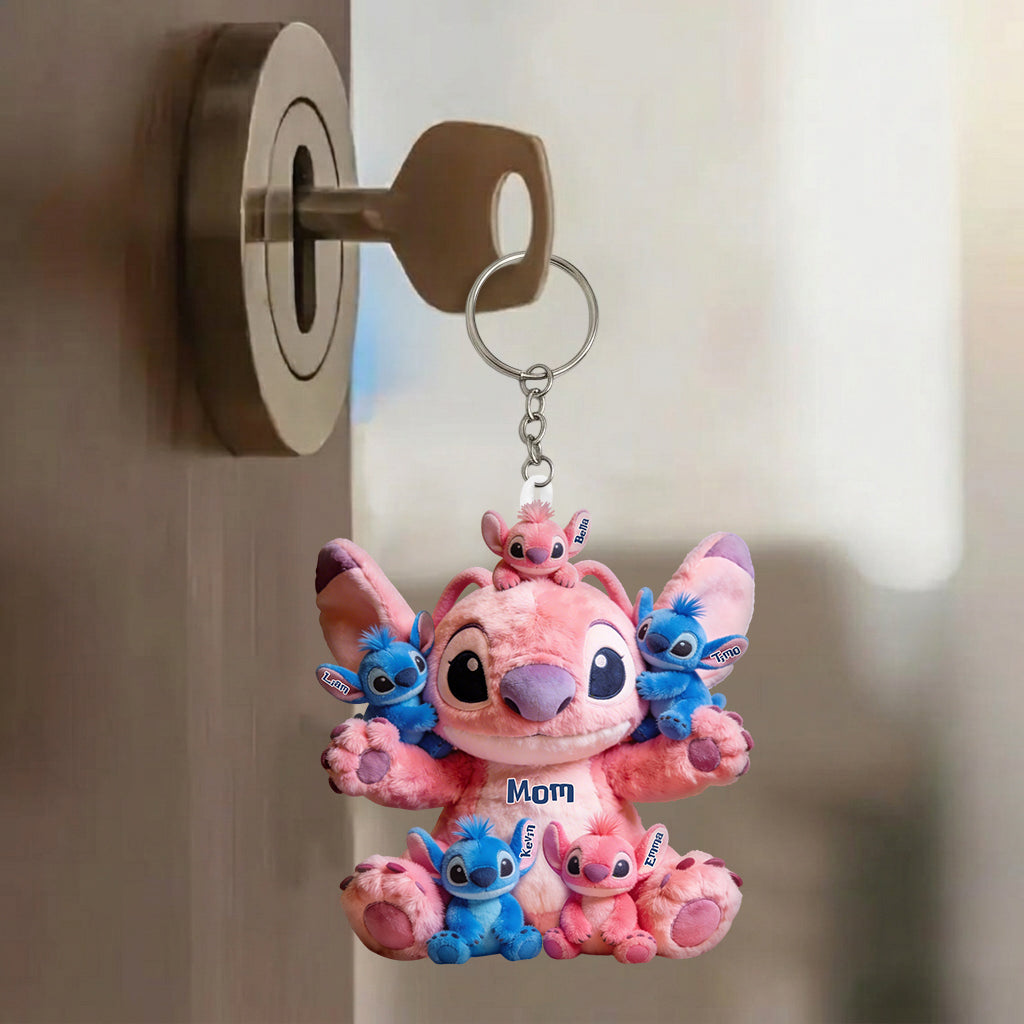 Blue Mama - Personalized Ohana Plush Keychain