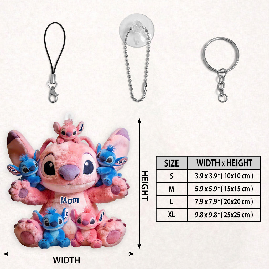 Blue Mama - Personalized Ohana Plush Keychain