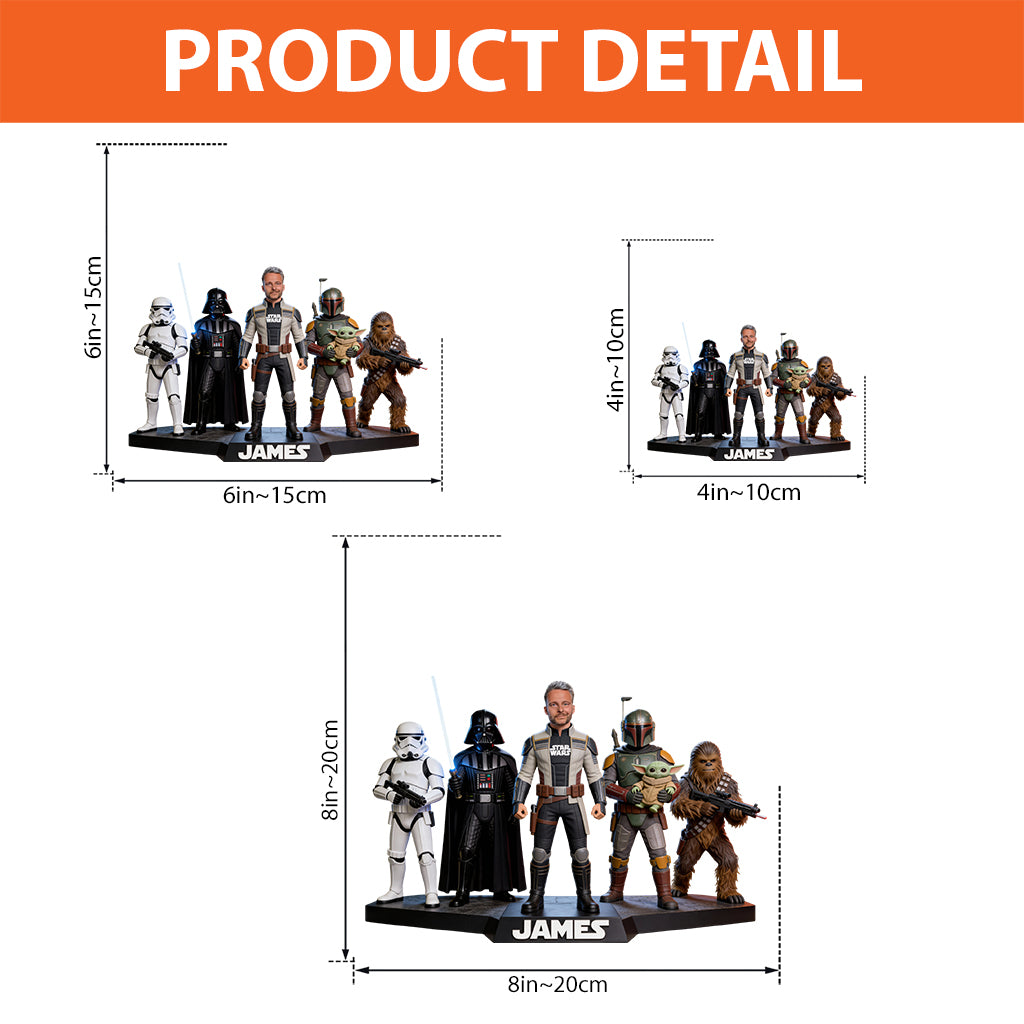 Custom Any Photo The Force - Personalized The Force Custom Shaped Acrylic Plaque