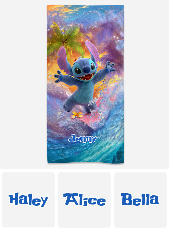 Ohana Beach Summer - Personalized Ohana Quick-dry Beach Towel/ Bath Towel