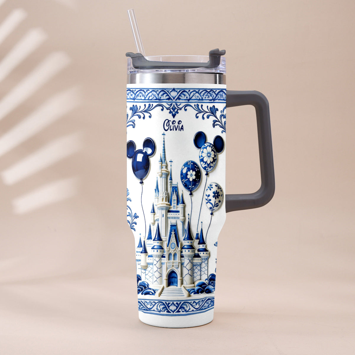 The Magical Castle - Personalized Dream Trip Tumbler With Plush Charm