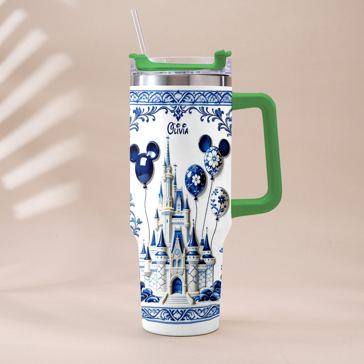 The Magical Castle - Personalized Dream Trip Tumbler With Plush Charm