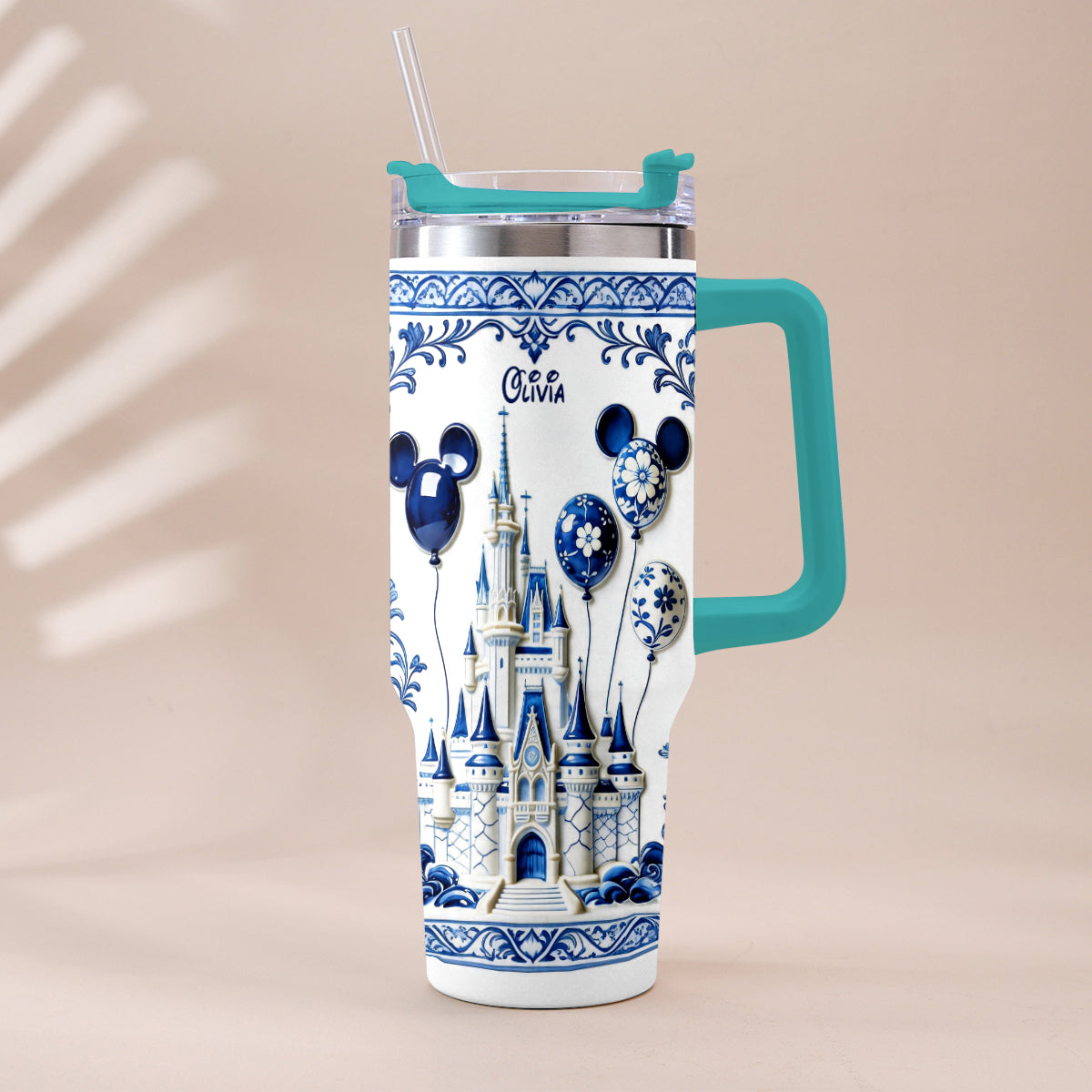 The Magical Castle - Personalized Dream Trip Tumbler With Plush Charm