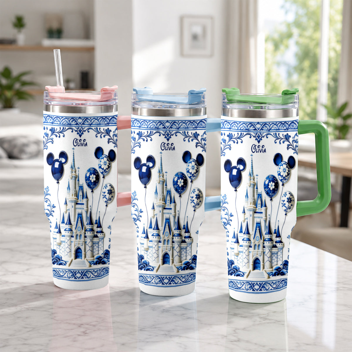 The Magical Castle - Personalized Dream Trip Tumbler With Plush Charm