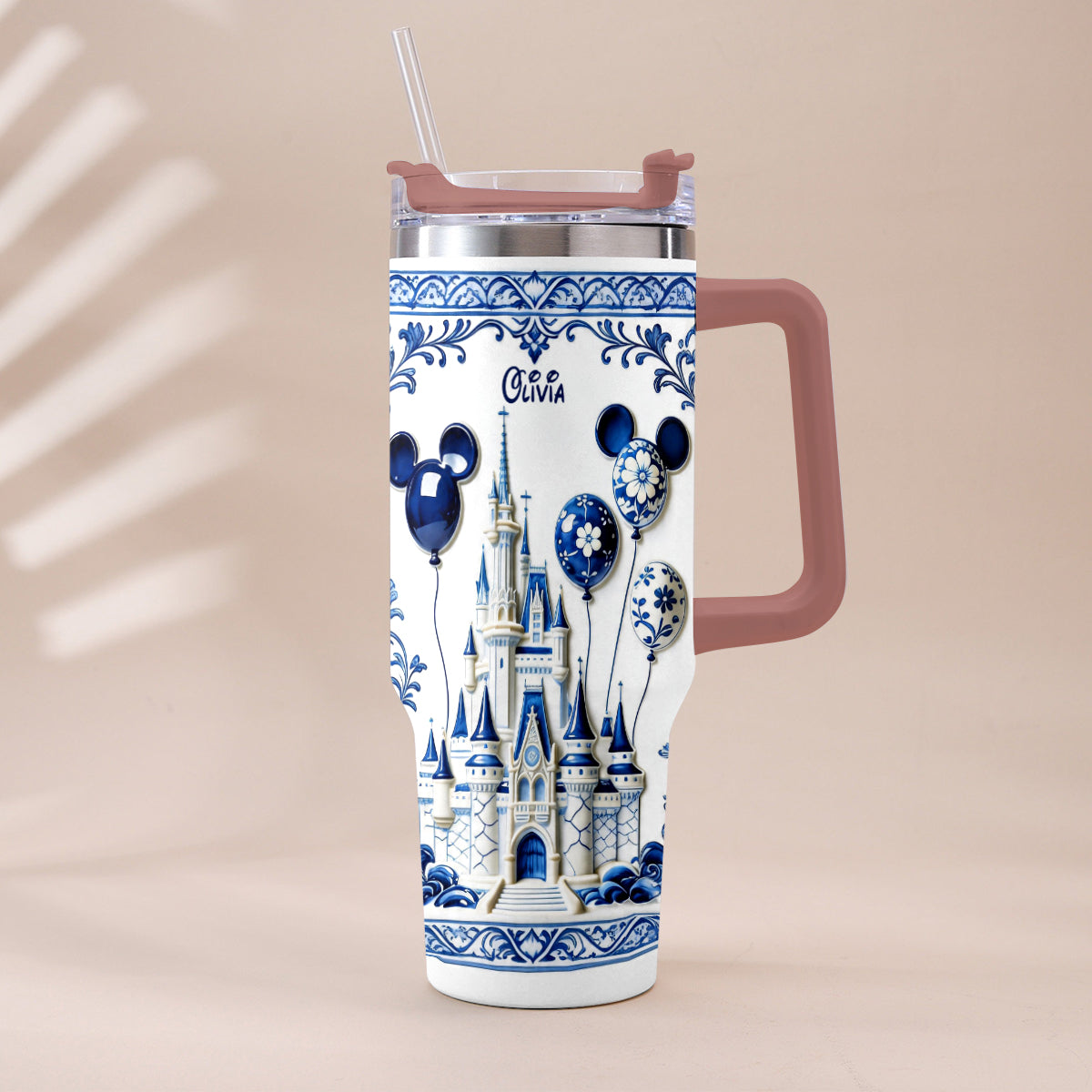 The Magical Castle - Personalized Dream Trip Tumbler With Plush Charm
