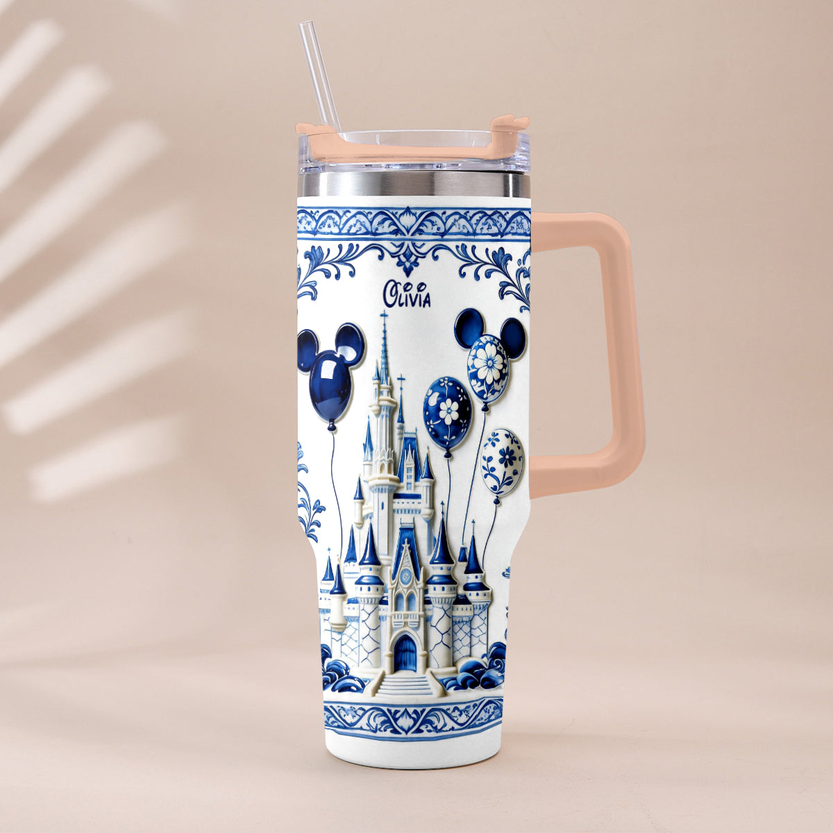 The Magical Castle - Personalized Dream Trip Tumbler With Plush Charm